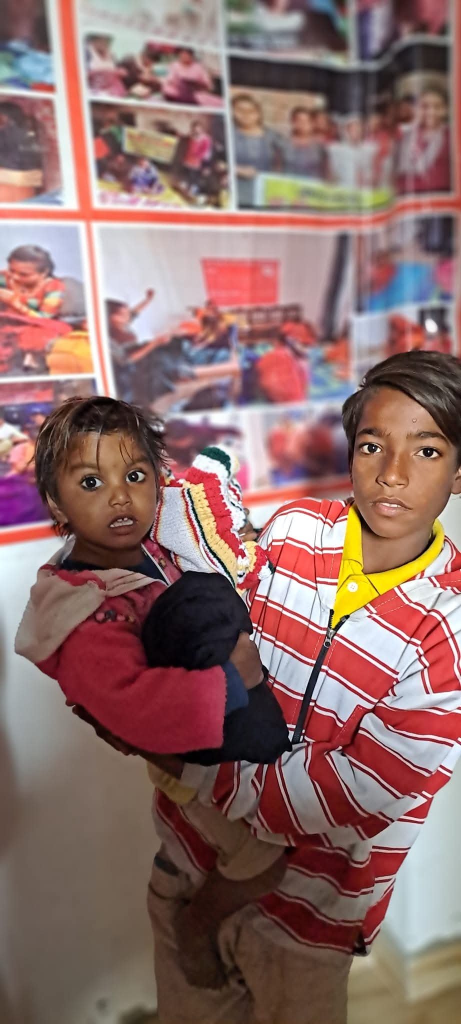 Distribution of woolen and summer clothes, sweaters and shawls to the needy people
