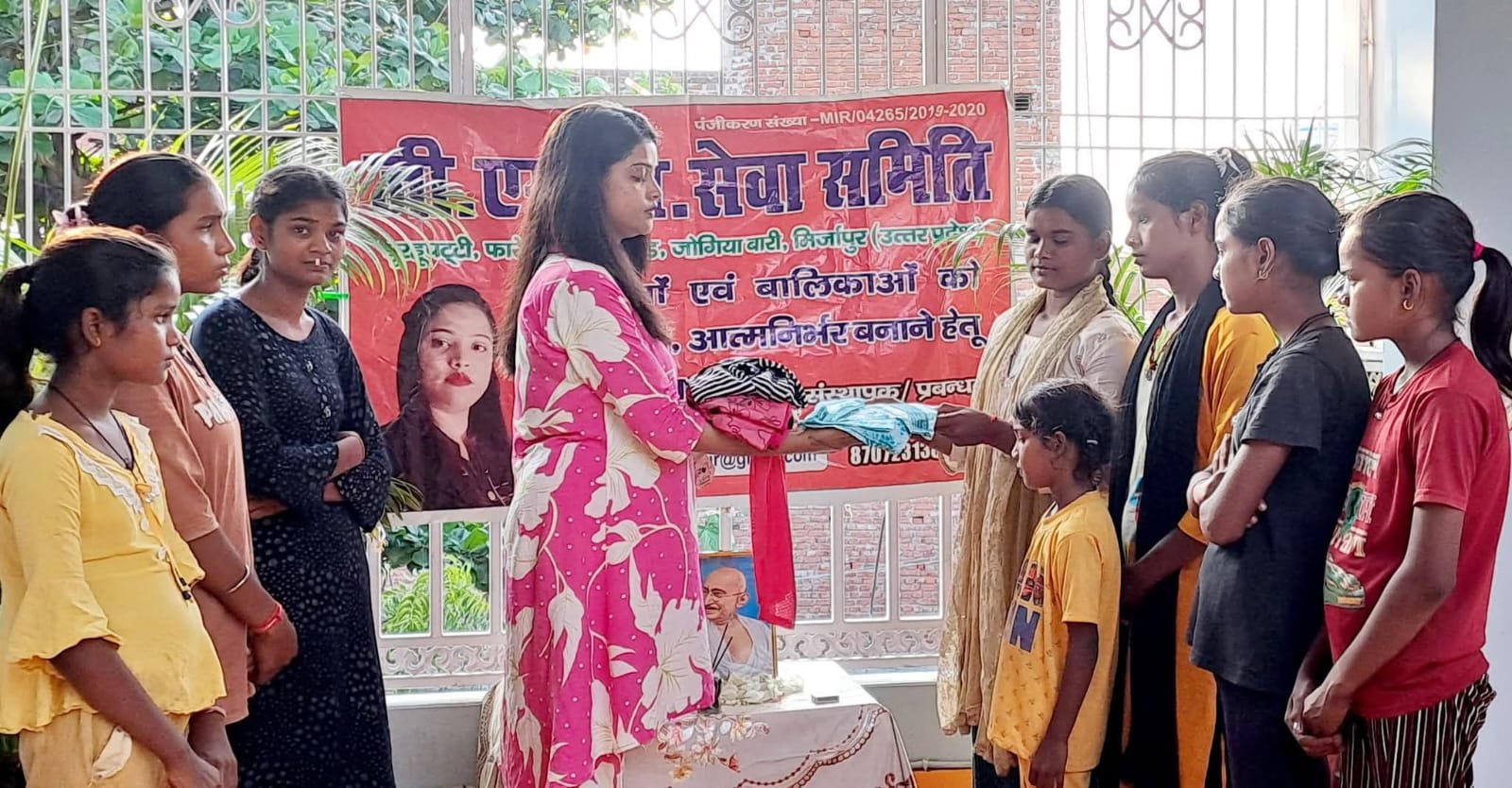 Distribution of woolen and summer clothes, sweaters and shawls to the needy people