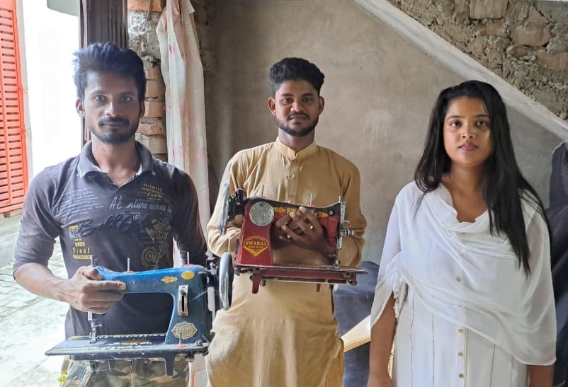 FREE SEWING MACHINE DISTRIBUTION FOR POOR WOMEN